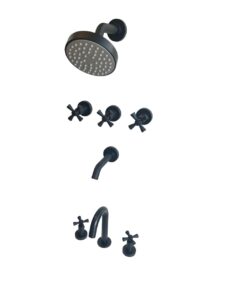 Juego de grifería Kyros negro