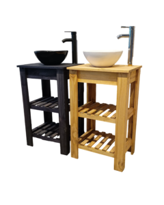 Promo Vanitory de pino + Bacha cerámica polim. (promo6)