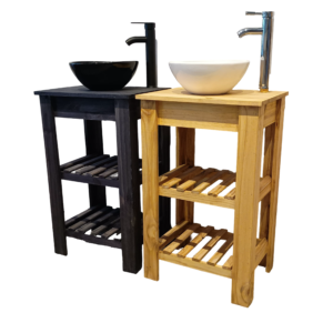 Promo Vanitory de pino + Bacha cerámica polim. (promo6)