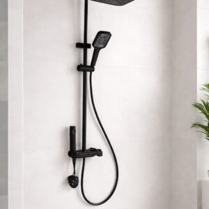 Columna de ducha Premium Negro (COD.D114)