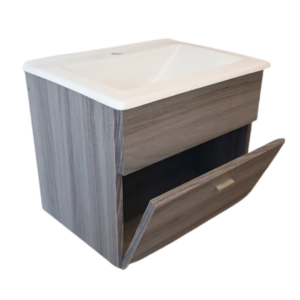 Vanitory Flotante Tiger Bacha Fibra y Marmolina 50cm (COD.gris50)