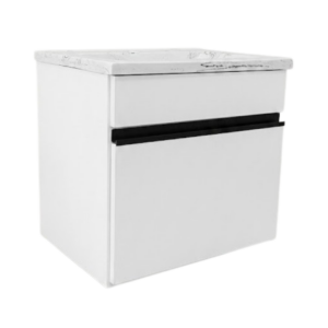 Vanitory Doza blanco Bacha Marmolina 50cm (COD.DB)