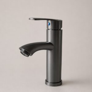 Grifería Monocomando pico curvo Gris (COD.G33g)